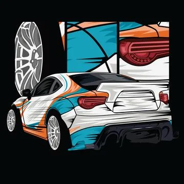 Sport car vector Stock Illustration