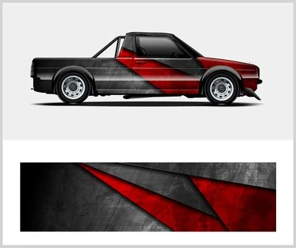 Sport car wrap design vector sport car decal wrap design vector Stock Illustration