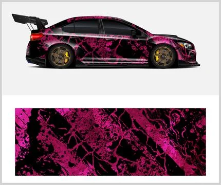 Sport car wrap design vector sport car decal wrap design vector Stock Illustration