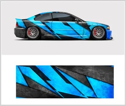 Sport car wrap design vector sport car decal wrap design vector Stock Illustration