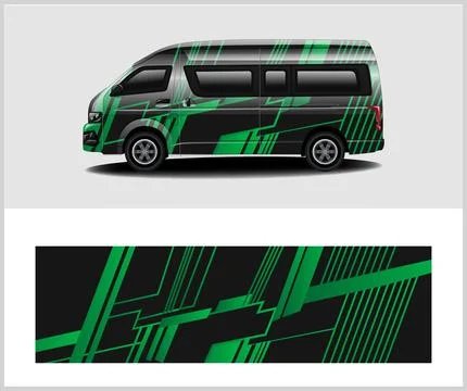 Sport car wrap design vector sport car decal wrap design vector Stock Illustration