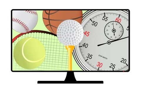 The sport channel Stock Illustration