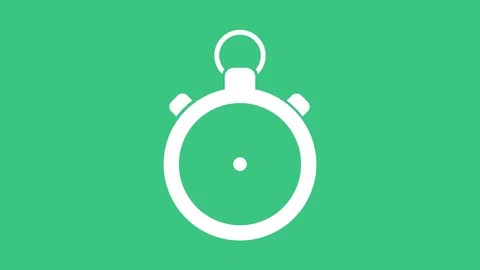 Sport clock in PNG format with ALPHA transparency channel isolated on green Stock Footage 76486054