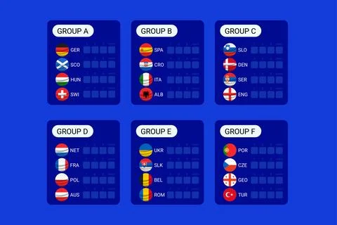 Sport competition groups template. Vector template Иллюстрация