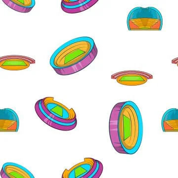 Sport construction pattern, cartoon style Stock Illustration