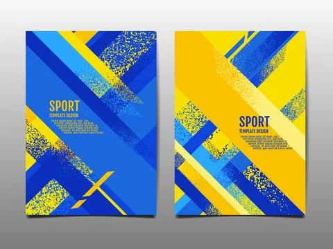 Sport Design Layout ,template Design, Sport Background, color flag Ukraine Stock Illustration