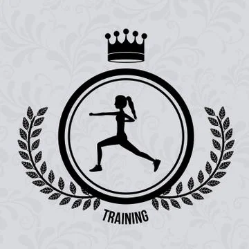 Sport design, vector illustration. Stockillustratie