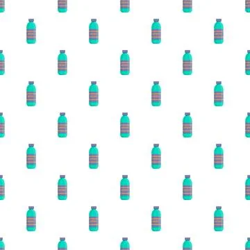 Sport drink bottles seamless pattern for fitness hydration イラスト素材
