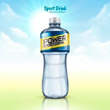 Sport drink package design Illustrazione stock