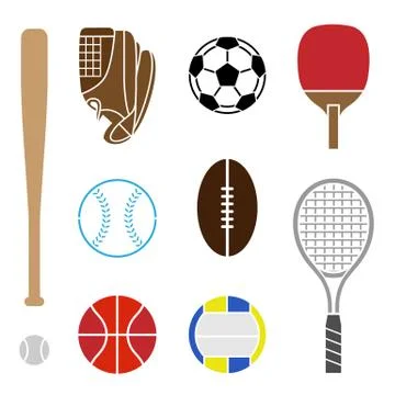 Sport Equipment Illustration