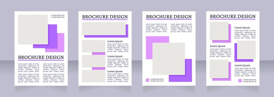 Sport event schedule and program blank brochure layout design Stock Illustration