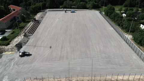 Sport Field Construction Stock Footage 201605564