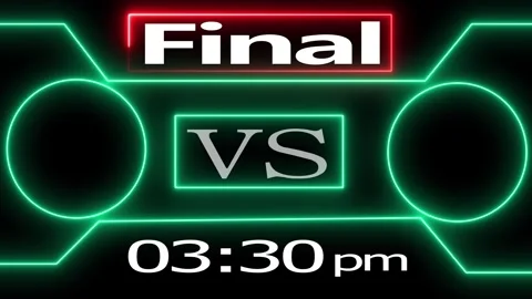 Sport final versus match digital display. Vidéo 331897530