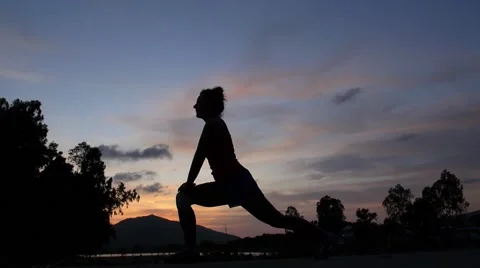 Sport Fitness Exercise and Healthy Lifestyle. Slow Motion Stock Footage