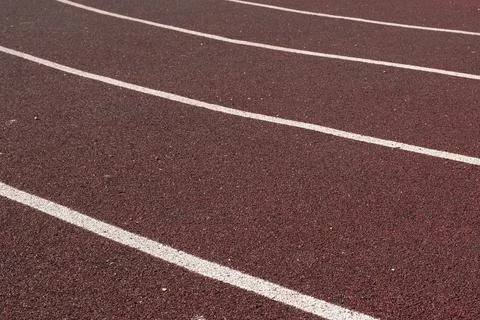 Sport floor. Interior of empty modern indoor sport court, coating Crumb rubber Stock Photos