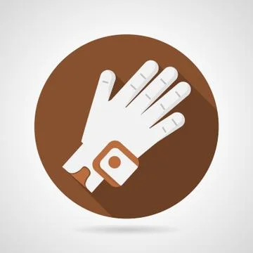 Sport glove flat vector icon Stock Illustration