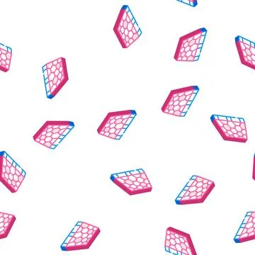 Sport ground floor layer isometric icon seamless pattern Stock Illustration