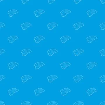 Sport helmet pattern vector seamless blue Illustrazione stock