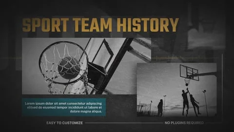 Sport History Slideshow 스톡 After Effects