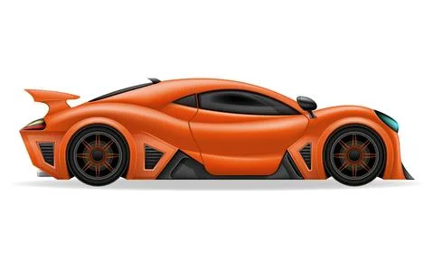 Sport hyper super car vector illustration Stock Illustration