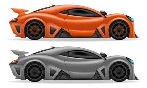 Sport hyper super car vector illustration Stock Illustration