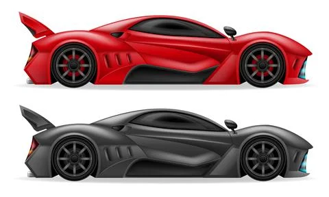 Sport hyper super car vector illustration Stock Illustration