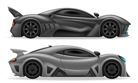 Sport hyper super car vector illustration Stock Illustration