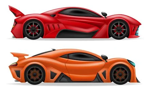 Sport hyper super car vector illustration Illustrazione stock