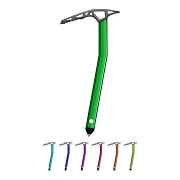 Sport ice axe cartoon vector graphic Illustration