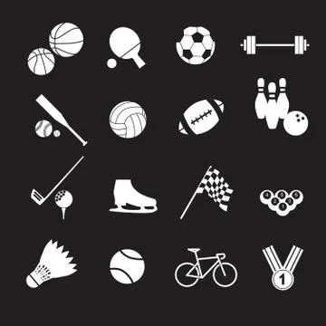 Sport icon set Stock Illustration
