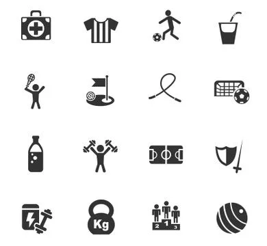 Sport icon set Stock Illustration