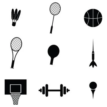 Sport icon set Stock Illustration