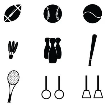 Sport icon set Stock Illustration