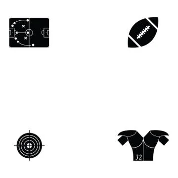 Sport icon set Stock Illustration