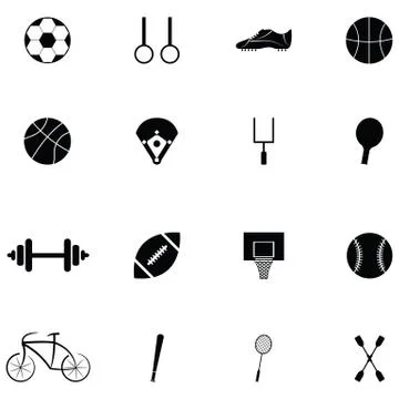 Sport icon set Stock Illustration