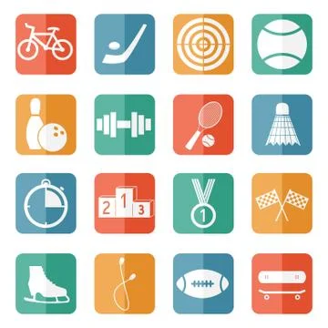 Sport icons vector Stock Illustration