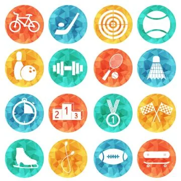 Sport icons vector Stock Illustration