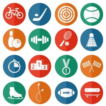 Sport icons vector Stock Illustration