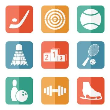 Sport icons vector Stock Illustration