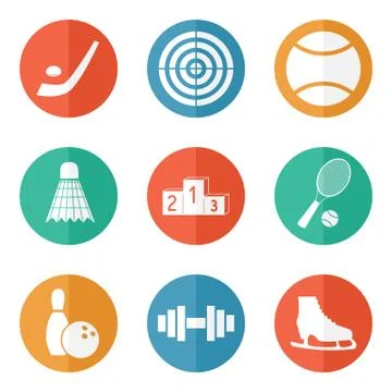 Sport icons vector Stock Illustration