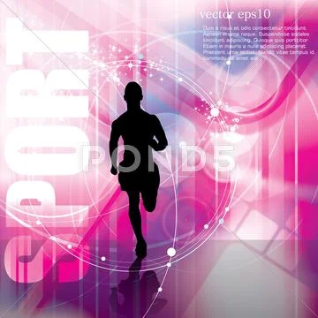 Sport illustration Stock Illustration