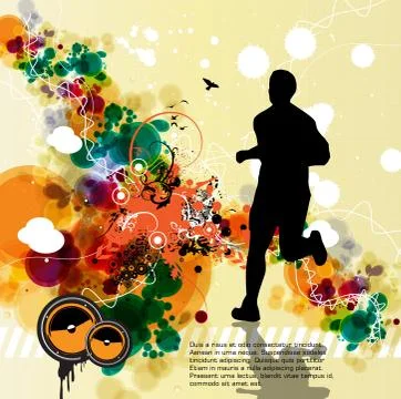 Sport illustration Stock Illustration