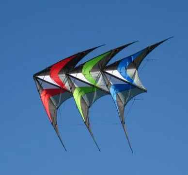 Sport kite stack Foto stock