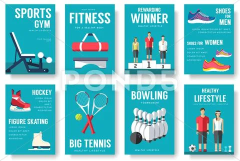 Sport lifestyle typography cover design concept. Sport lifestyle  infographic: Graphic #63100741