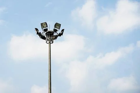 Sport light post Stock Photos