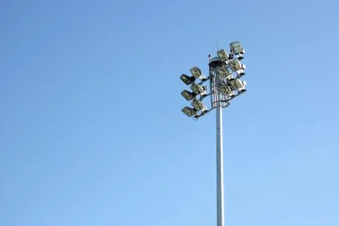 Sport light post Stock Photos