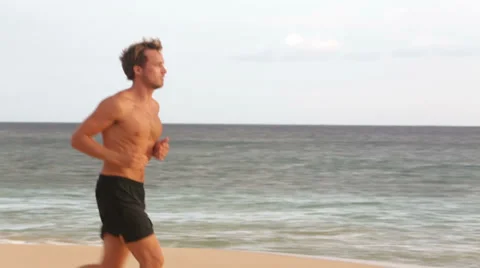 Sport man running Video stock 31360112