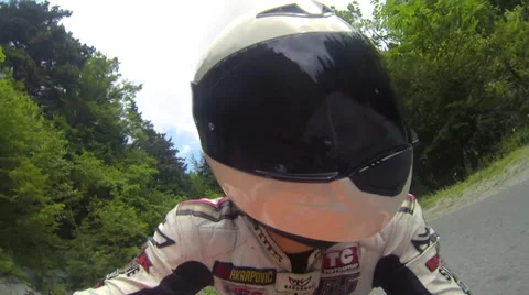 Sport Motorcycle Head View Stock-Footage 27910491