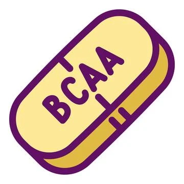 Sport nutrition bcaa capsule icon, outline style Stock Illustration