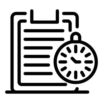 Sport program icon, outline style Stock Illustration